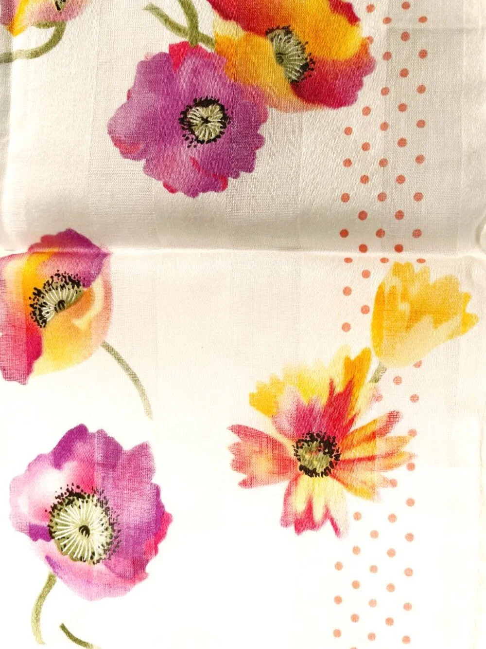 NWT Yves Saint Laurent Floral Scarf